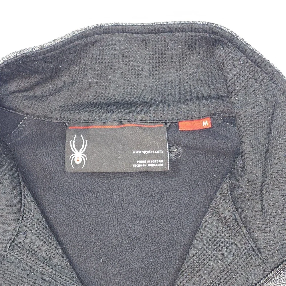 Spyder‎ Constant Stryke Jacket Mens M Medium Gray Full Zip Mock Neck Midweight